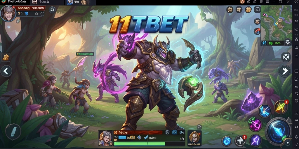 Tangkapan layar utama <strong>11TBET</strong> menampilkan aksi pertarungan epik dalam dunia MMORPG.