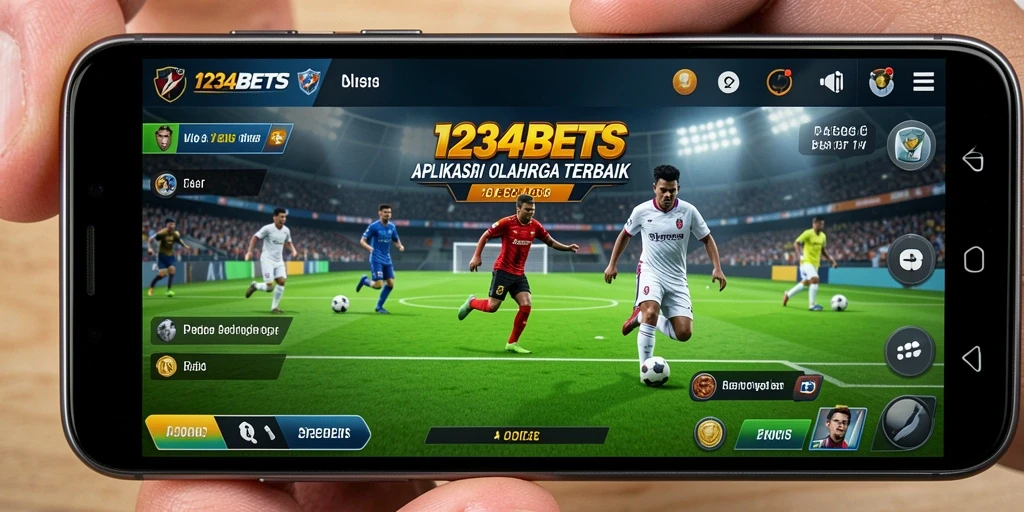 Tampilan utama 1234BETS menampilkan berbagai pilihan taruhan olahraga.