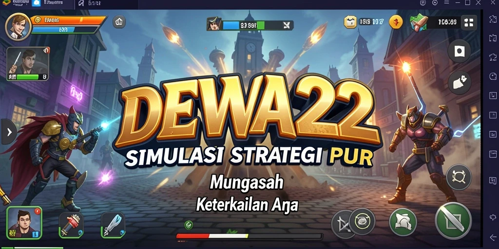 Tampilan gameplay DEWA22 yang menampilkan strategi interaktif dan keputusan penting.
