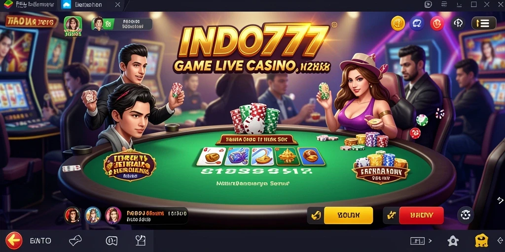 Tampilan gameplay Live Casino yang menegangkan dan interaktif.