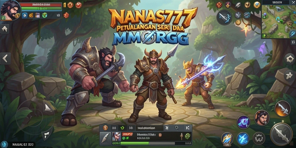 Skrinsyut gameplay NANAS777 dengan aksi seru dalam dunia MMORPG.