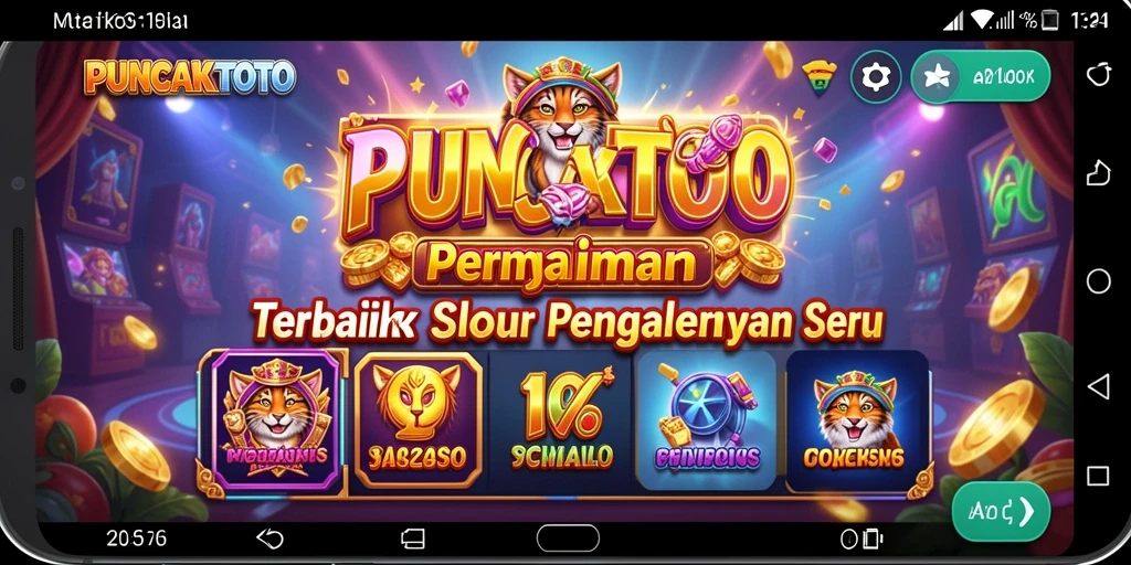 Tampilan gameplay menarik dari PUNCAKTOTO yang menggambarkan keseruan permainan Slot.