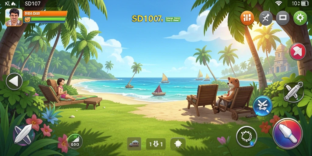 Tampilan gameplay yang menyenangkan dalam SD107.