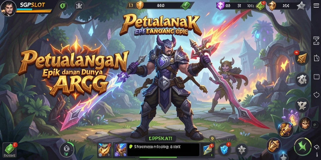 Tangkapan layar menampilkan aksi seru dalam gameplay ARPG di SGPSLOT.