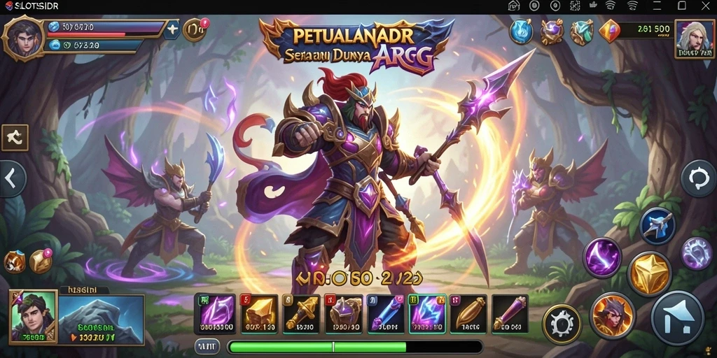 Tampilan gameplay menegangkan dari SLOTSIDR dengan aksi ARPG yang seru.