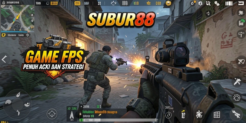 Tangkapan layar <strong>SUBUR88</strong> menunjukkan aksi seru dalam permainan FPS.