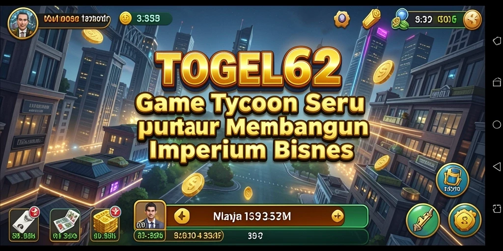 Screenshot gameplay TOGEL62 menampilkan aktivitas membangun bisnis.