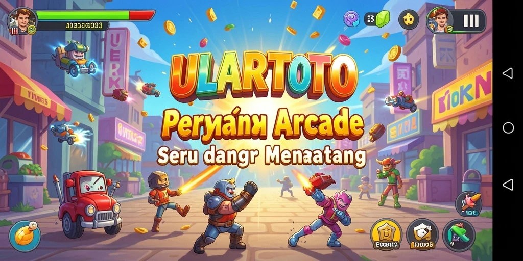 Tampilan gameplay ULARTOTO yang seru dan penuh tantangan.