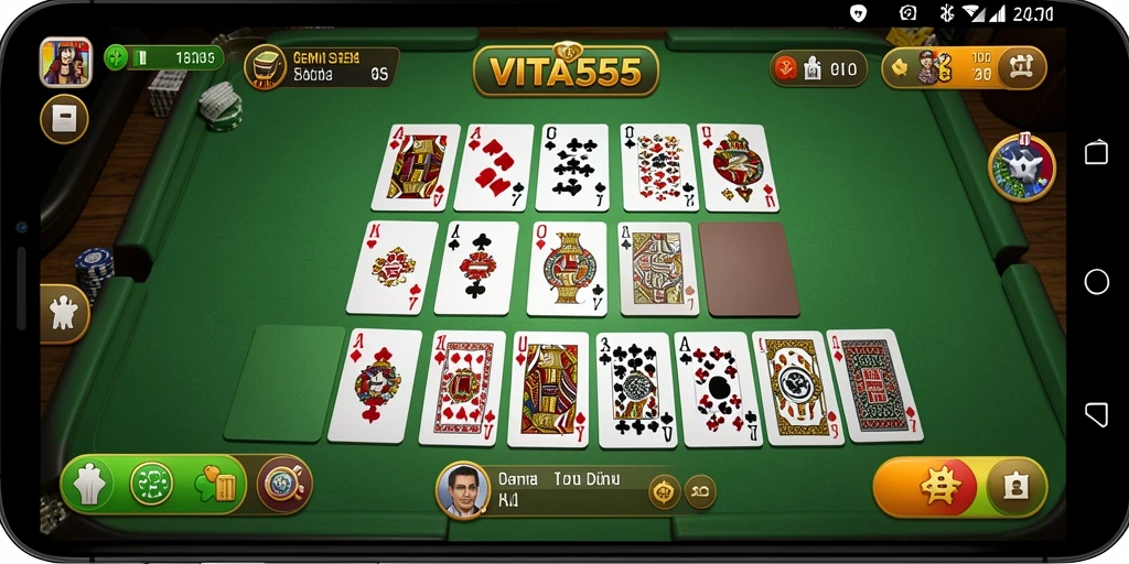 Tampilan gameplay VITA555 yang menarik dan seru.
